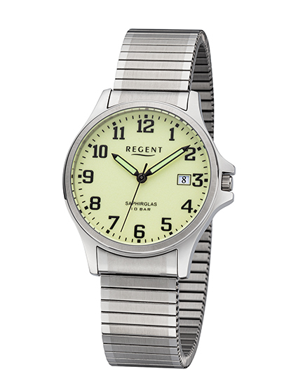 F1348 Zugbanduhr Herren Regent