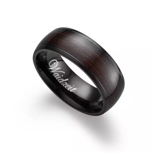 Herrenring Waidzeit Mooreiche/Schwarz