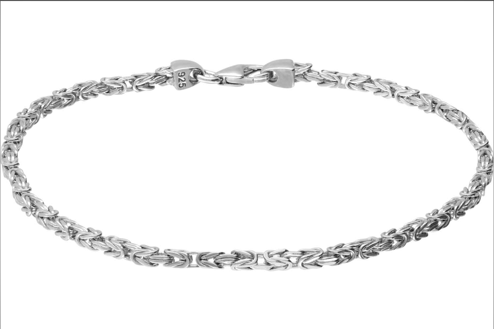 Königskette 925 Sterling Silber Königs Kette Herren massiv Halskette Armband 6mm