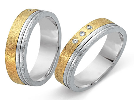 Trauringe 585 Bicolor