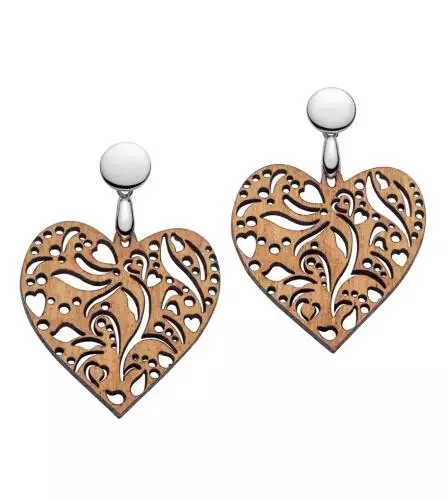 Coeur de Fleur Ohrringe Waidzeit Barrique silber