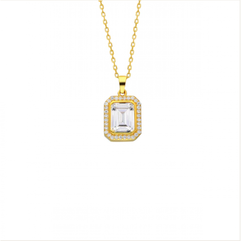 BAGUETTE ZIRKONIA KETTE 2
