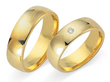Trauringe 585 Gelbgold