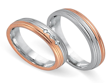 Trauringe 585 Bicolor