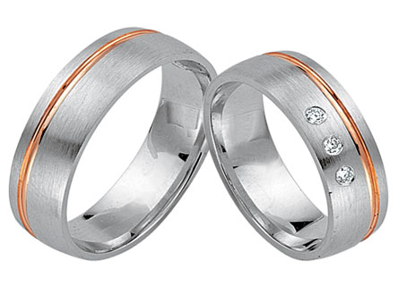 Trauringe 333 Bicolor