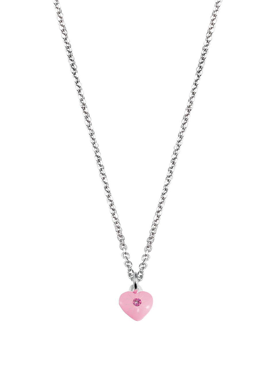 KETTE+ANHÄNGER HERZ 925 Serling Silber