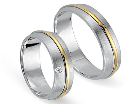 Trauringe 333 Bicolor