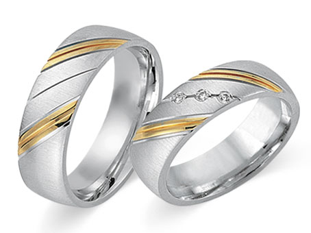 Trauringe 333 Bicolor
