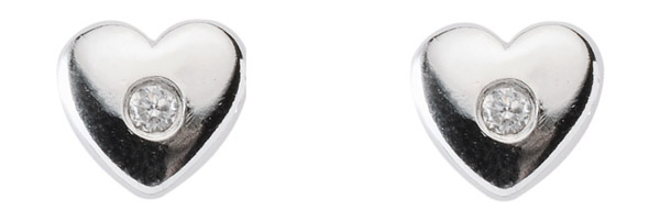 os144397 Silber Motive Ohrstecker Herz