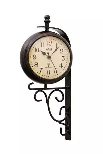doppelseitige Wanduhr Funk AMS