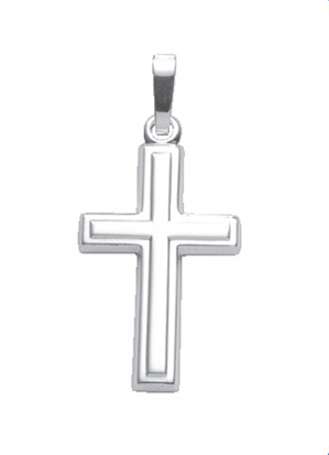 an150616 Kreuz Anhänger aus Silber