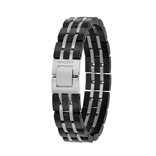 Element Armband Waidzeit Ebenholz silberfarben