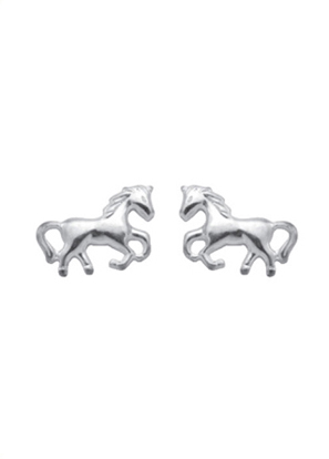Pferd Ohrstecker aus Silber