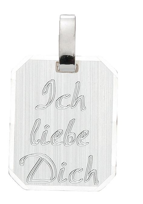 gp150693_1 Eckige Gravurplatte mit Schrift aus Silber