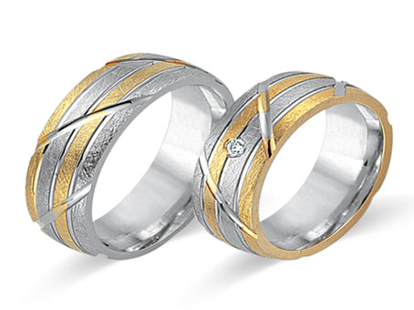 Trauringe 585 Bicolor
