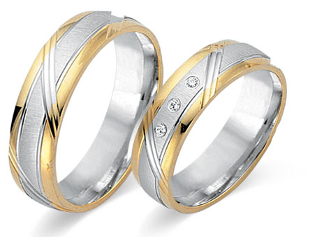 Trauringe 585 Bicolor