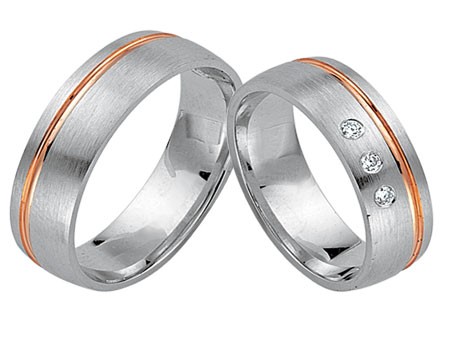 Trauringe 333 Bicolor