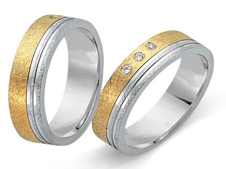 Trauringe 585 Bicolor