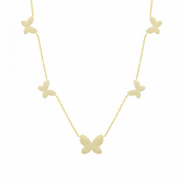 Halle Zirkonia Butterfly Chain