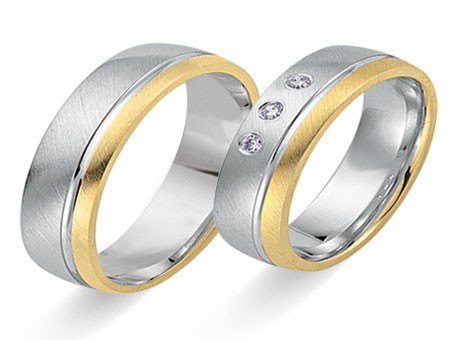 Trauringe 585 Bicolor