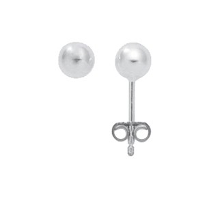 Kugel Ohrstecker aus Silber