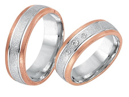Trauringe 585 Bicolor
