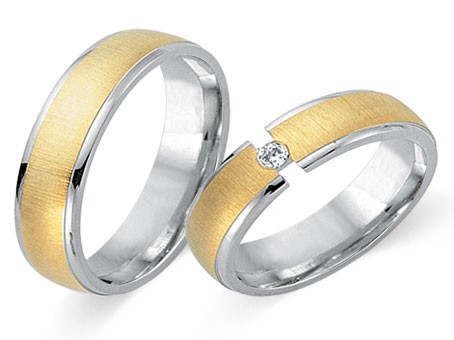 Trauringe 585 Bicolor
