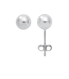 Kugel Ohrstecker aus Silber