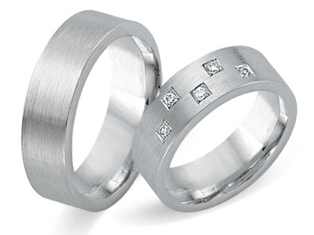 Trauringe 585 Weißgold