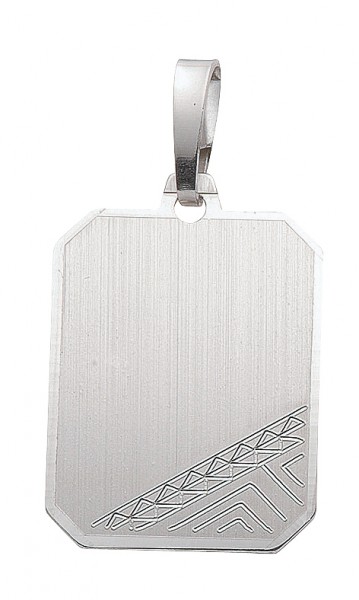 Gravurplatte aus Silber