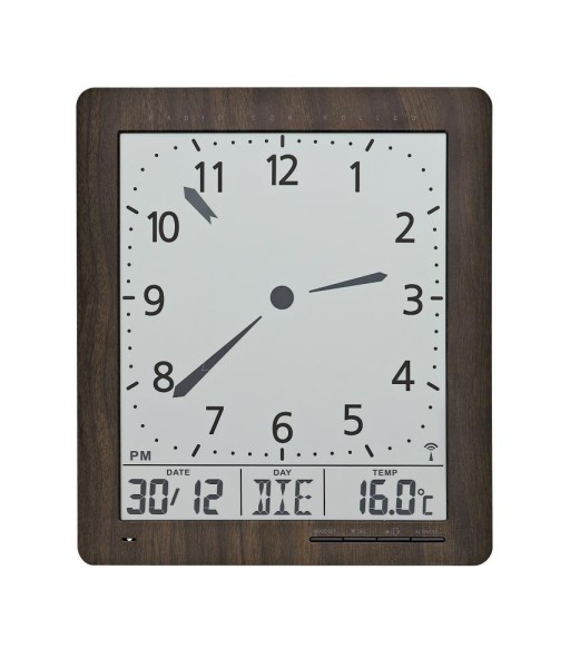 Wanduhr Funk digital AMS