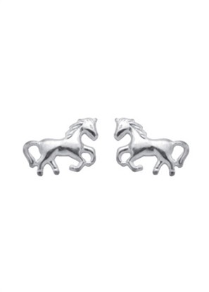 Pferd Ohrstecker aus Silber