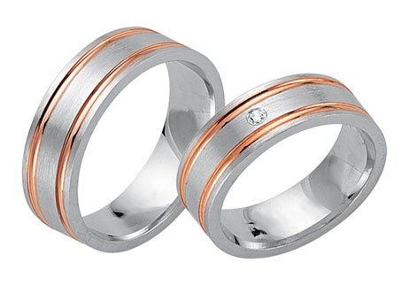 Trauringe 585 Bicolor