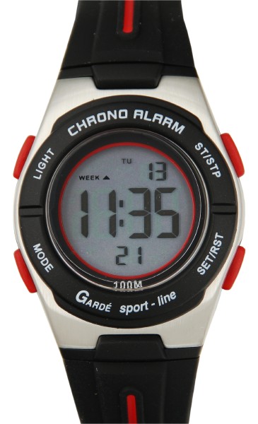 UMR Ruhla Armbanduhr Multifunktionsmodul Dualtime, Wochentag, Monat-Tag,SPORT-LINE 2860-7