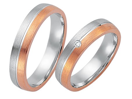 Trauringe 585 Bicolor