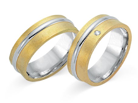 Trauringe 585 Bicolor