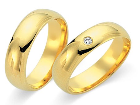 Trauringe 585 Gelbgold
