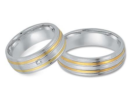 Trauringe 585 Bicolor