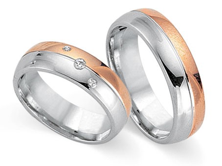 Trauringe 585 Bicolor