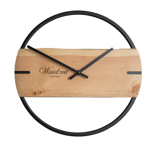 Wanduhr Waidzeit Novum Zirbe