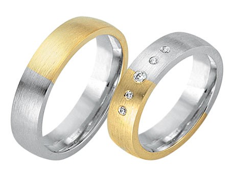 Trauringe 585 Bicolor