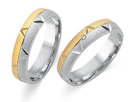 Trauringe 585 Bicolor