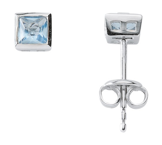 Silber Ohrstecker mit Zirkonia