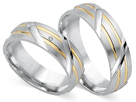 Trauringe 333 Bicolor