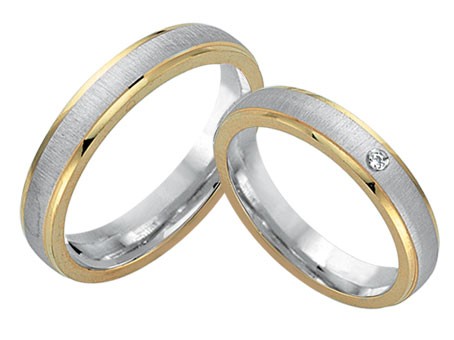 Trauringe 585 Bicolor