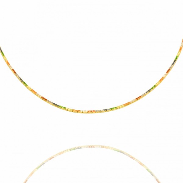 Full Chain Rainbow Halskette