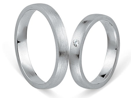 Trauringe 333 Weißgold