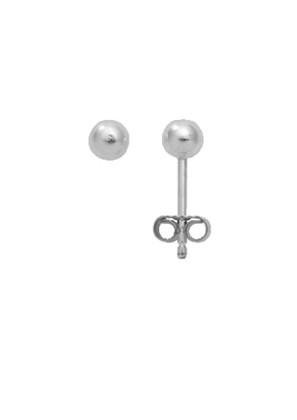 Kugel Ohrstecker aus Silber