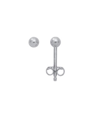 Kugel Ohrstecker aus Silber