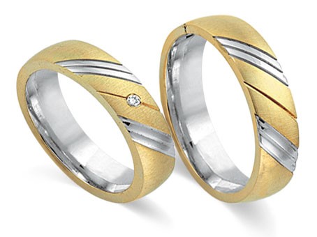 Trauringe 585 Bicolor